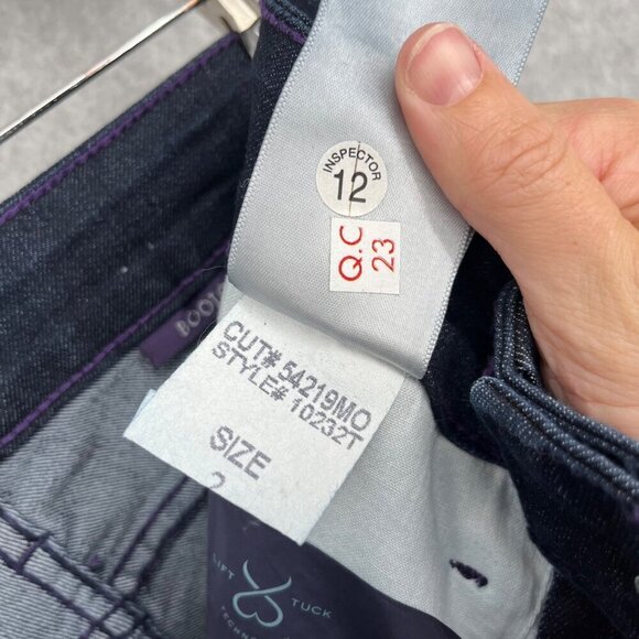 NYDJ Barbara Bootcut Jeans Size 2 Dark Wash Denim Slimming LiftxTuck Classic NEW - Picture 14 of 14